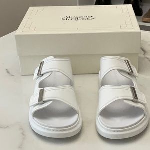 Brand New in Box White Alexander McQueen Hybrid Sandals